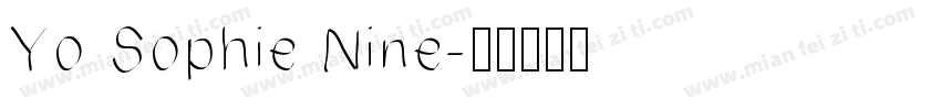 Yo Sophie Nine字体转换